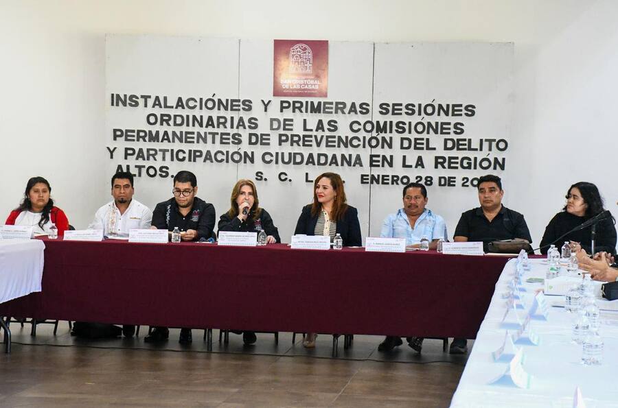 Fabiola Ricci asiste a la Instalación y Primera Sesión Ordinaria de las Comisiones Permanentes de Prevención del Delito y Participación Ciudadana en la Región Altos
