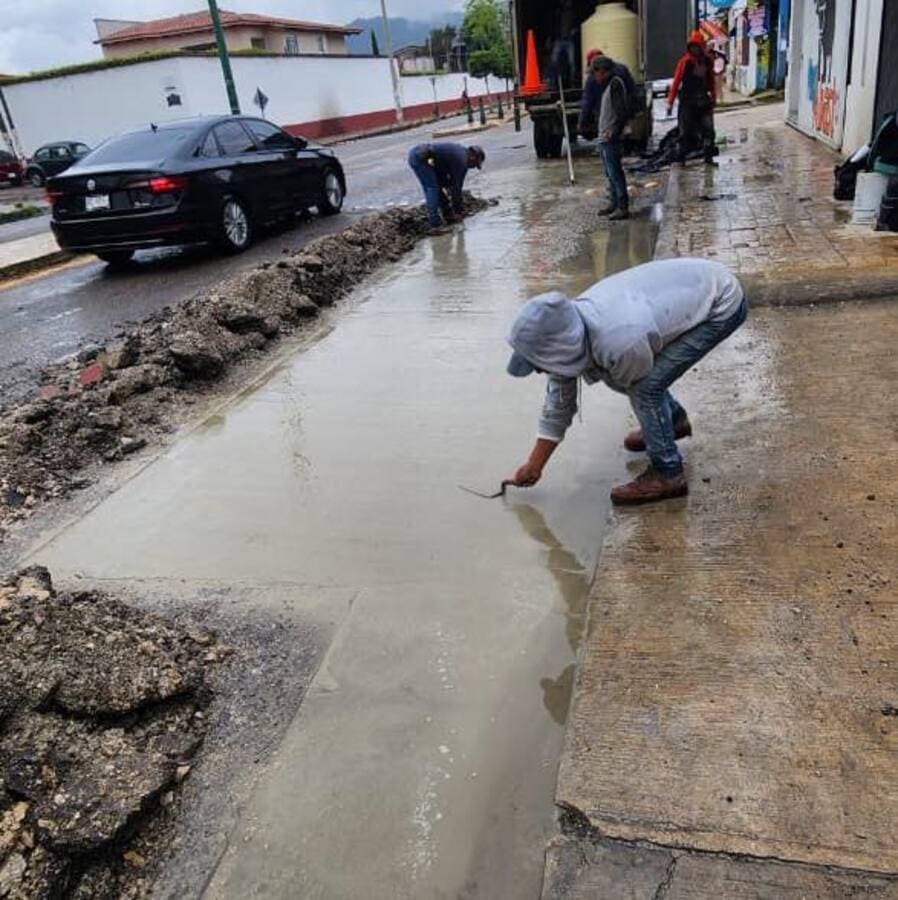 Refuerzan programa permanente de bacheo en San Cristóbal de Las Casas